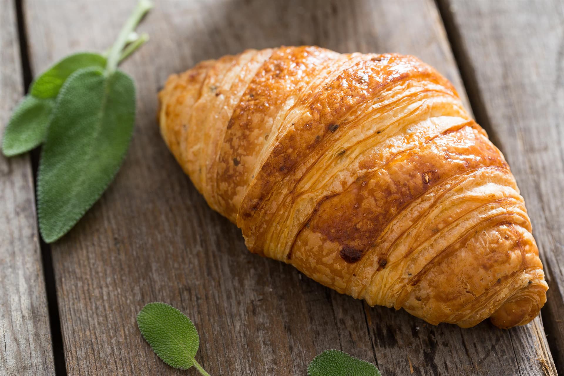 Croissant salato alla salvia