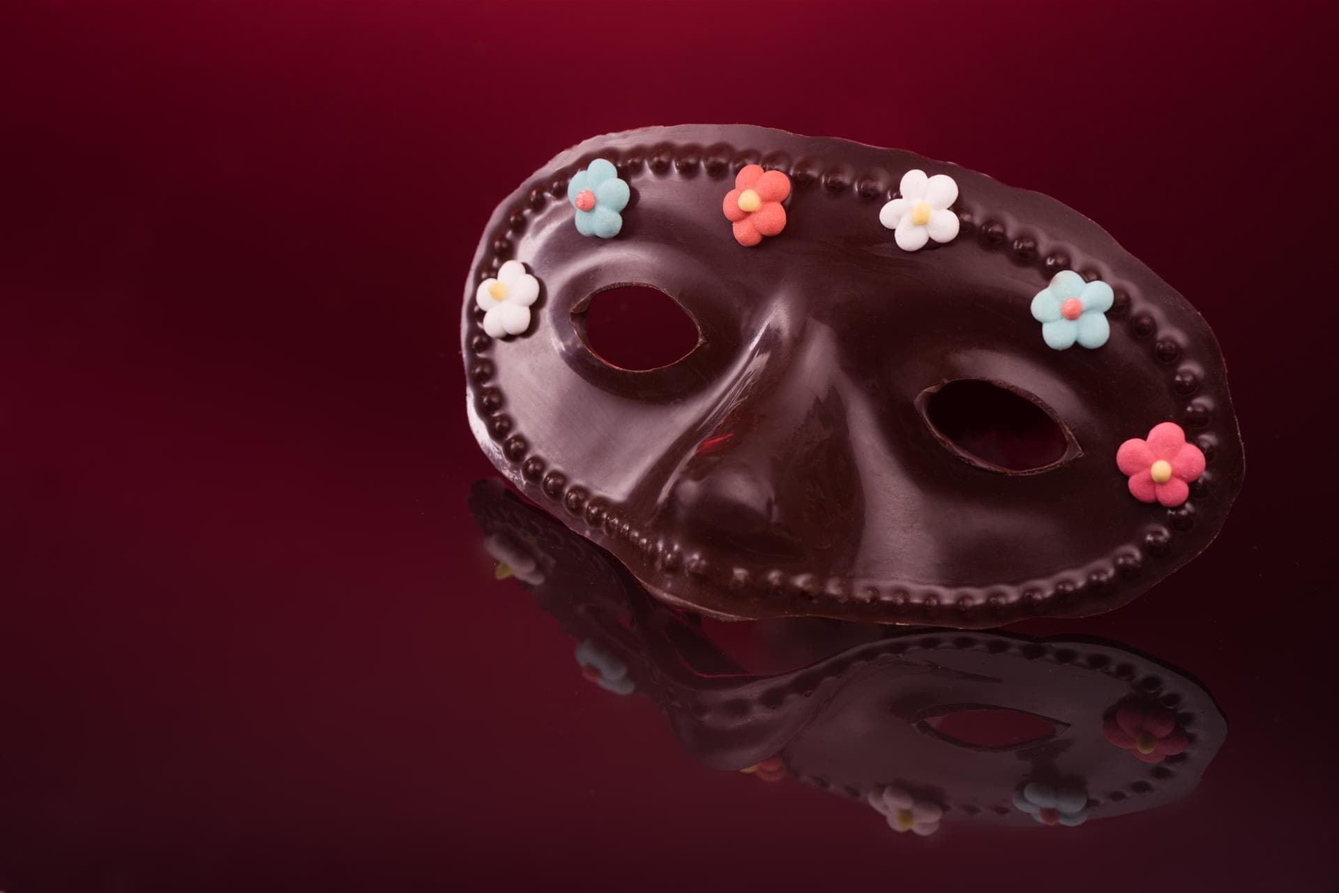 Maschere di cioccolato fondente