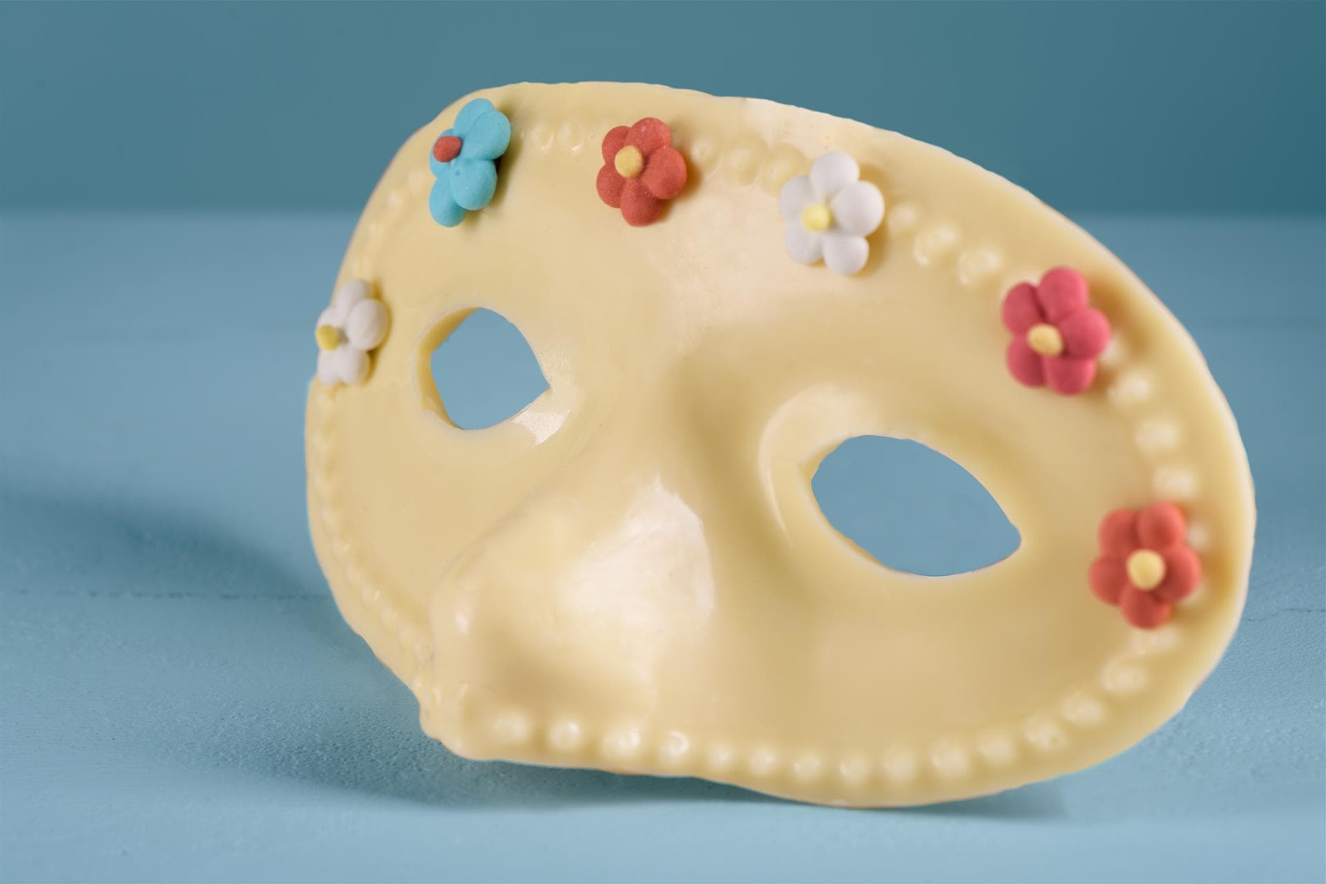 Maschere di cioccolato bianco
