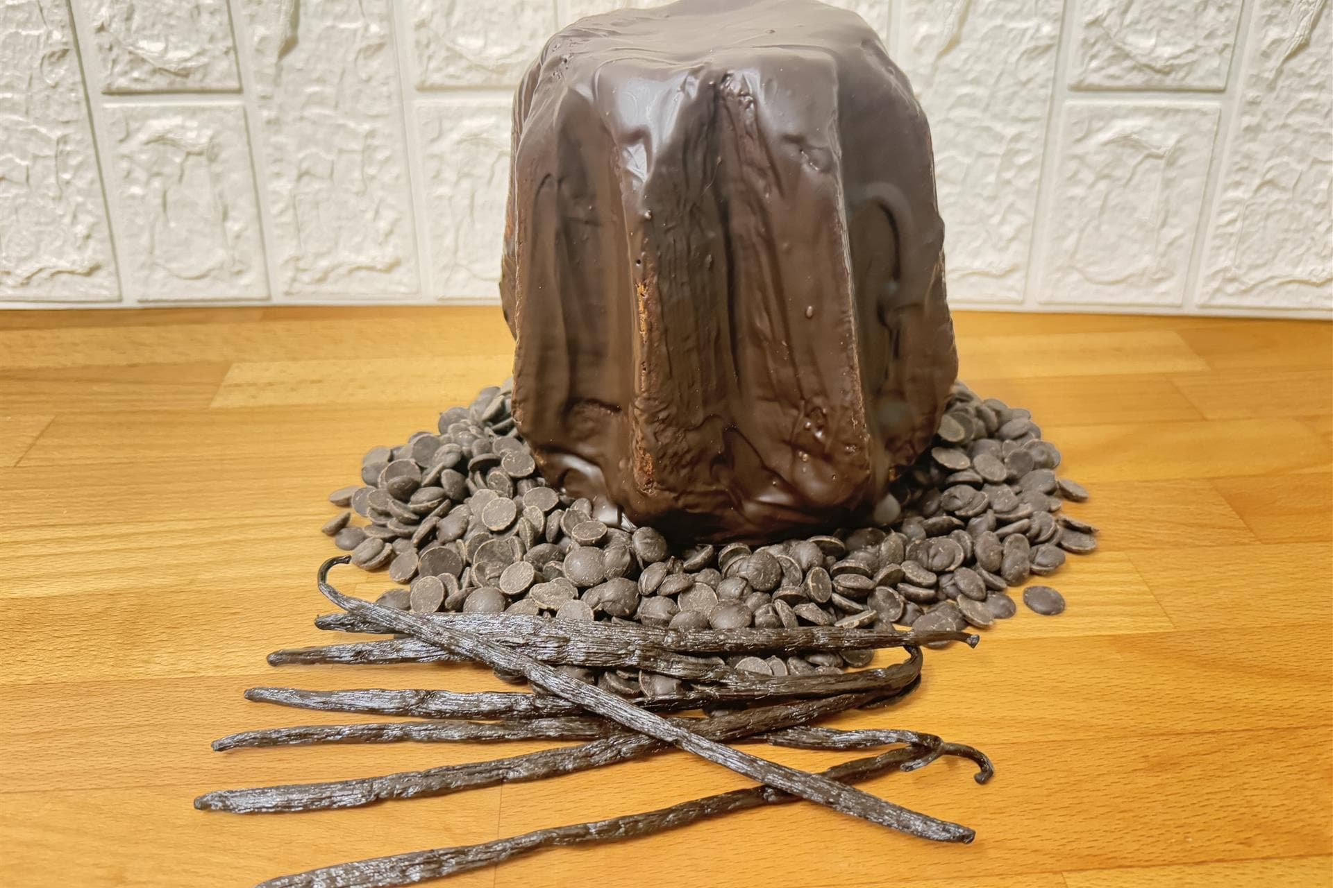 Pandoro ricoperto al cioccolato